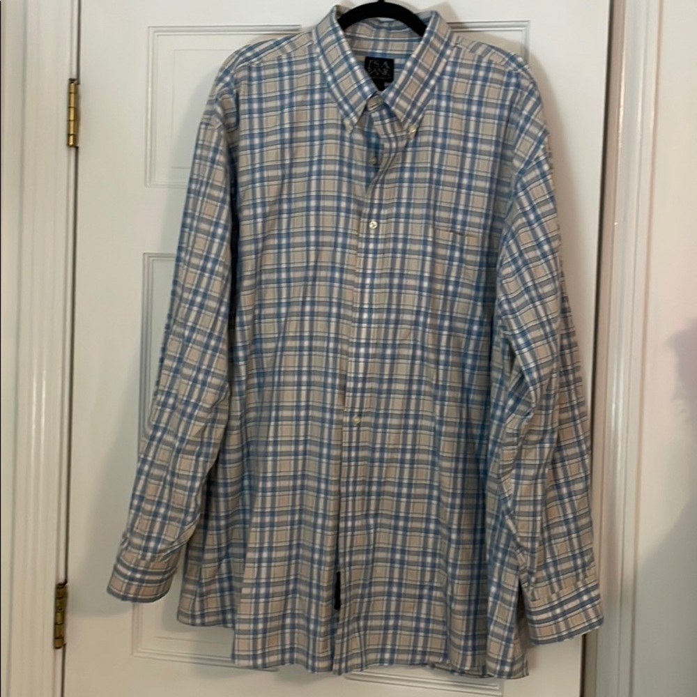 Mens Button Down Long Sleeve Dress Shirt